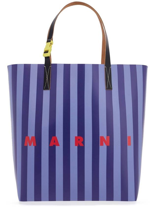 striped tribeca tote bag - MARNI - BALAAN 1