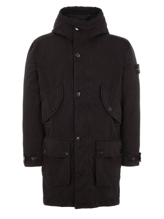 DAVID TC Down Parka Black - STONE ISLAND - BALAAN.