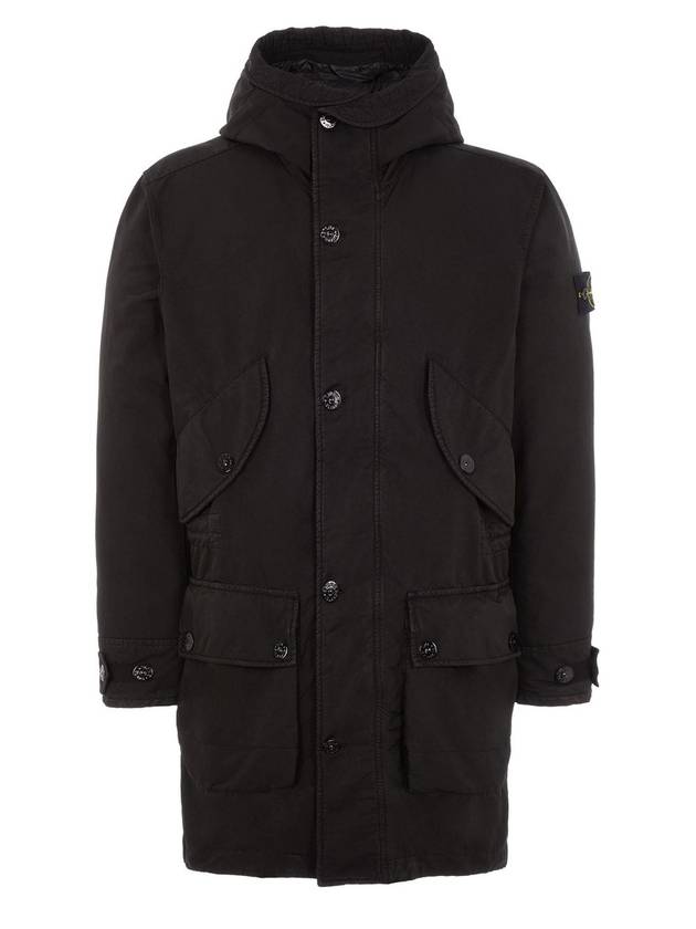 David Down Parka Black - STONE ISLAND - BALAAN 1