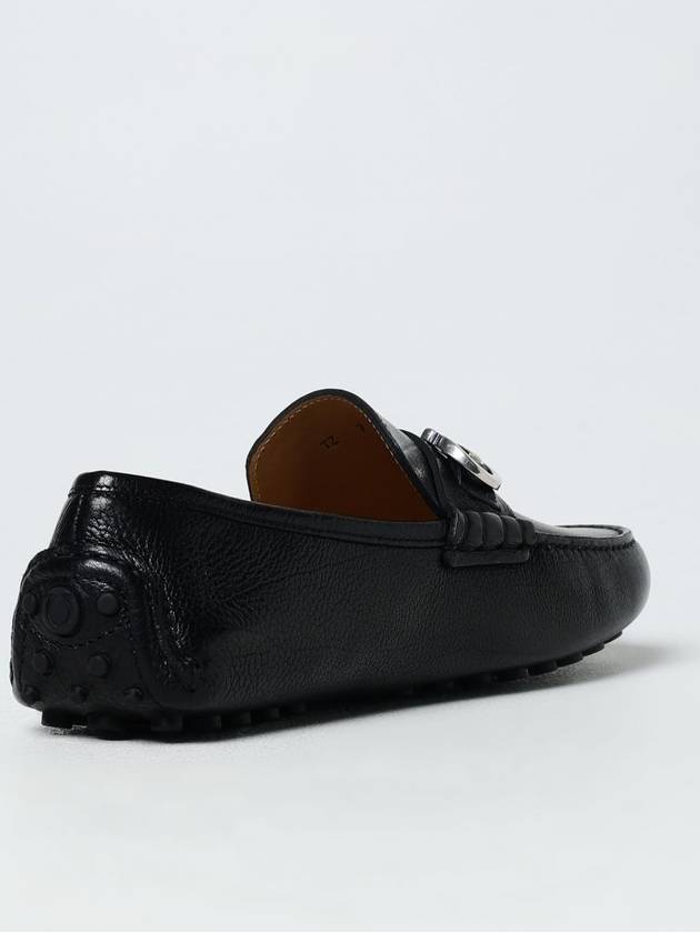 Gancini Ornament Driving Shoes Black - SALVATORE FERRAGAMO - BALAAN 4