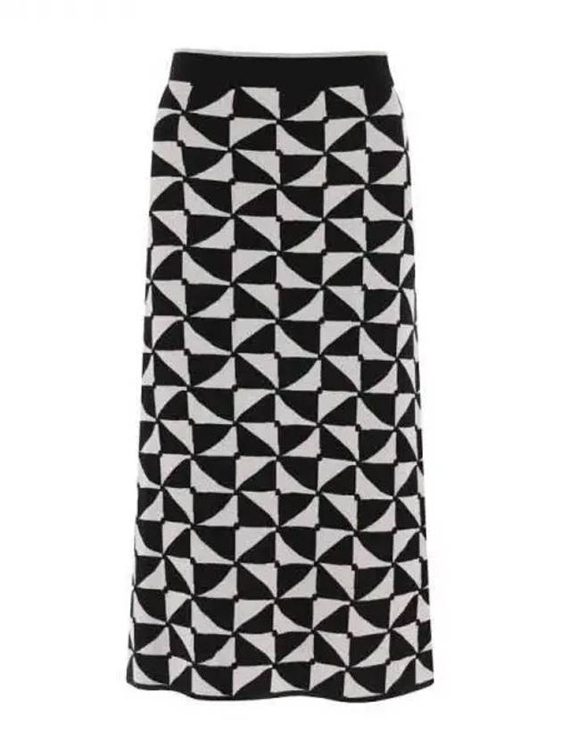 S Max Mara ENZA Knit Midi Skirt - S MAX MARA - BALAAN 1