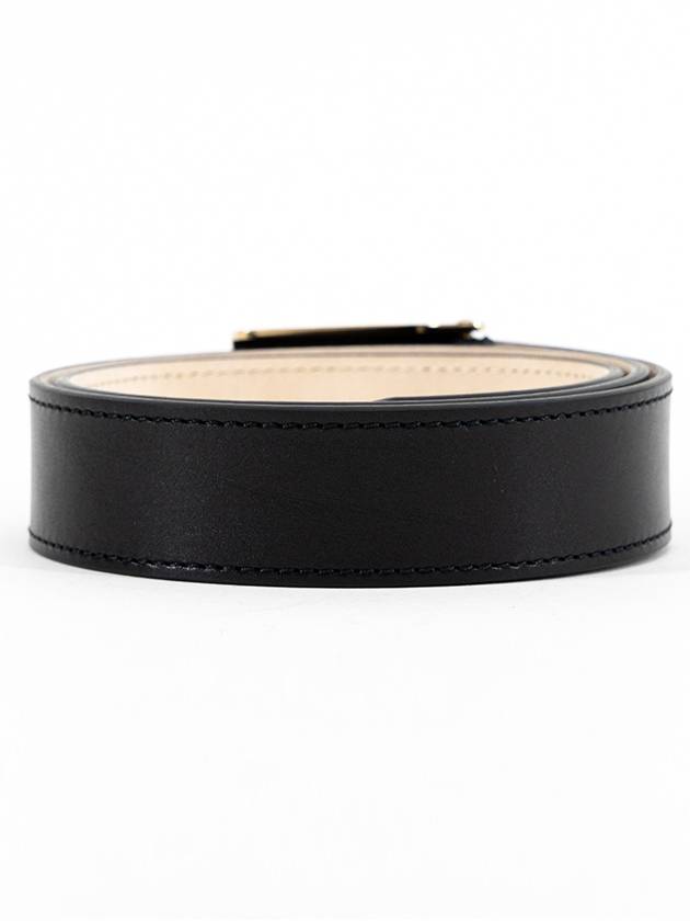 Clip Closer Leather Belt Black - LEMAIRE - BALAAN 4