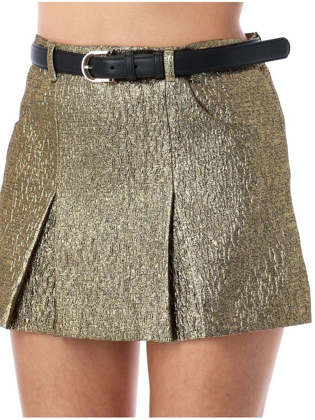 MINI SKIRT GOLD - SELF PORTRAIT - BALAAN 3