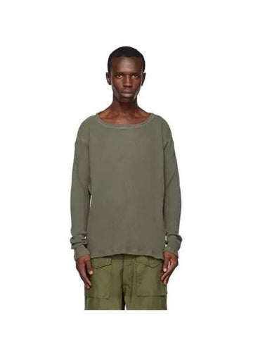 Khaki crewneck sweatshirt dm173 sage - GREG LAUREN - BALAAN 1