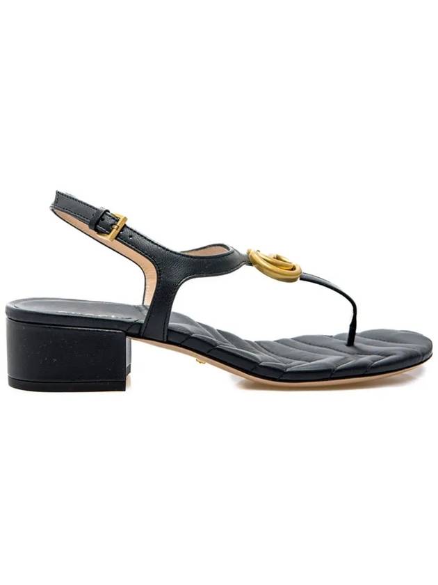 Women's Double G Sandals Black - GUCCI - BALAAN 2