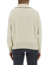 Azra logo half zip up knit - ISABEL MARANT - BALAAN 3