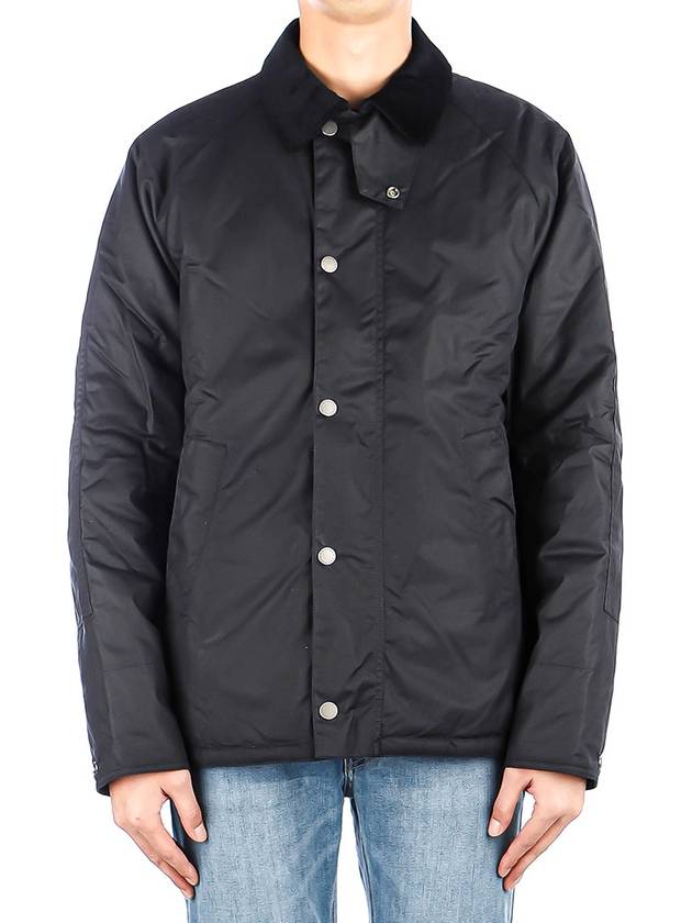 Men's Nara Wax Jacket Navy - BARBOUR - BALAAN 2