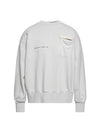 Low Badge Overfit Sweatshirt Offwhite - VAL KRISTOPHER - BALAAN 1