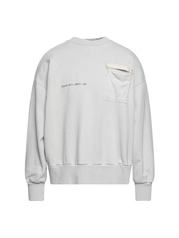 Low Badge Overfit Sweatshirt Offwhite - VAL KRISTOPHER - BALAAN 1