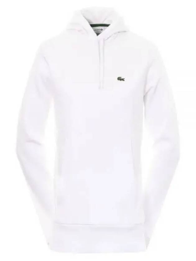 Logo Patch Organic Cotton Hoodie White - LACOSTE - BALAAN 2