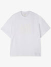 Big Logo Short Sleeve TShirt White - AMI - BALAAN 3