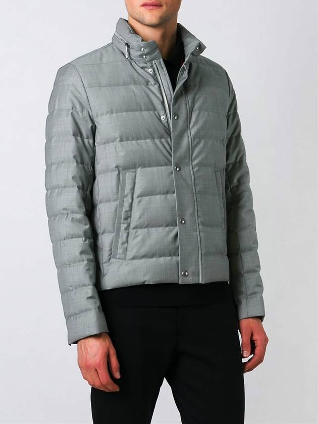 Men's Wool Down Padding Grey - MONCLER - BALAAN 4