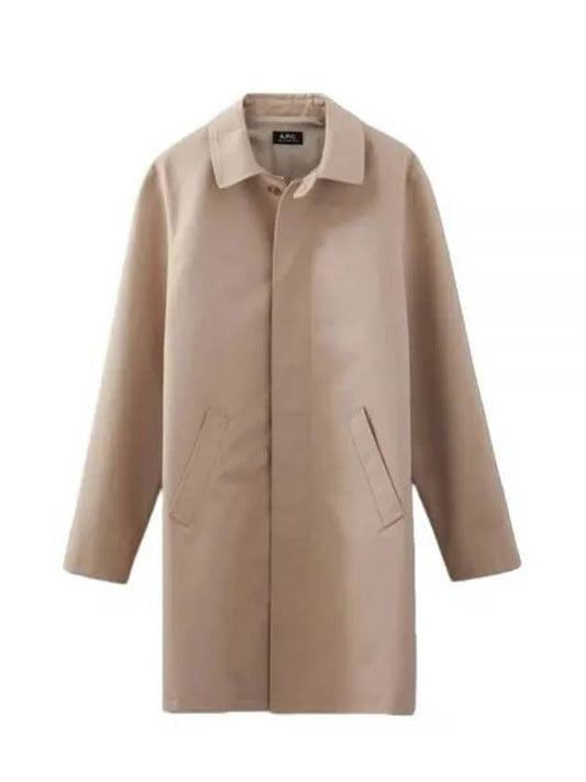 Ville Cotton Gavardin Single Coat Beige - A.P.C. - BALAAN 2