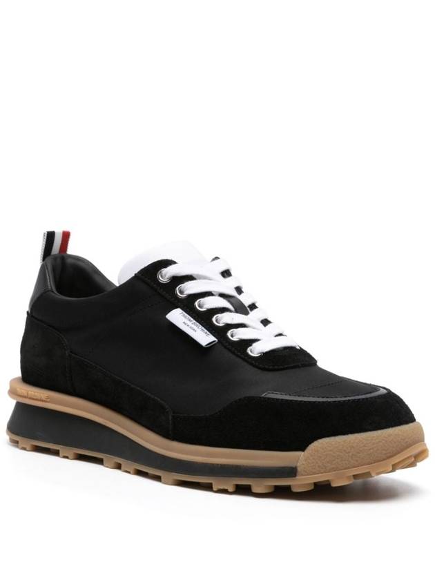 Alumni Eco Nylon Sneaker Black - THOM BROWNE - BALAAN 3