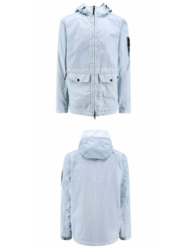 Membrana 3L TC Hooded Jacket Sky Blue - STONE ISLAND - BALAAN 5