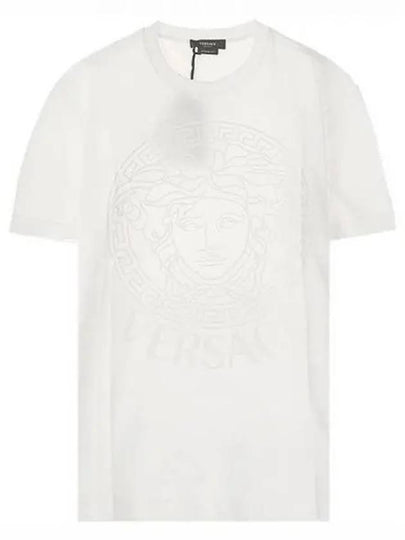 Men's Medusa Printing Round Short Sleeve T-Shirt White - VERSACE - BALAAN 2