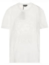 Men's Medusa Printing Round Short Sleeve T-Shirt White - VERSACE - BALAAN 2