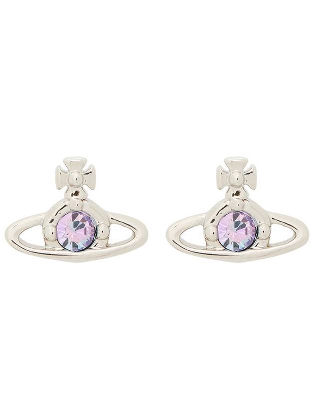 Nano Solitaire Earrings Silver - VIVIENNE WESTWOOD - BALAAN 1