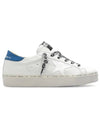 Women's Hi Star Blue Tab Nappa Leather Low Top Sneakers White - GOLDEN GOOSE - BALAAN 2