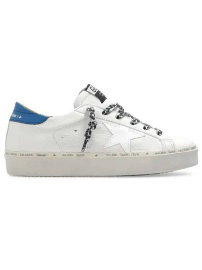 Women's Hi Star Blue Tab Nappa Leather Low Top Sneakers White - GOLDEN GOOSE - BALAAN 2