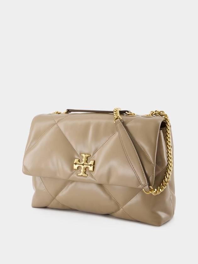 Kira Diamond Convertible Shoulder Bag - Tory Burch - Leather - Neutral - TORY BURCH - BALAAN 2