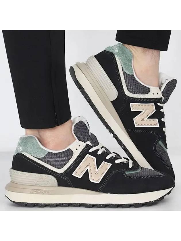 574 Legacy Low Top Sneakers Green Black - NEW BALANCE - BALAAN 2