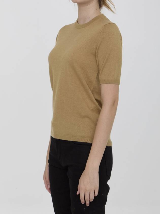 Warren silk cashmere fine knit top beige - MAX MARA - BALAAN 3