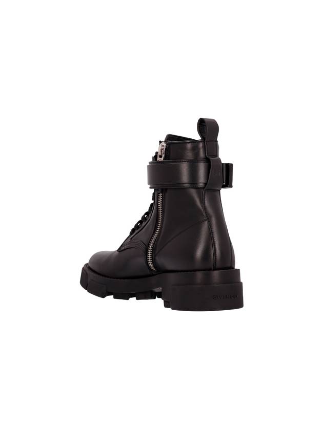 4G Terra Leather Ankle Boots Black - GIVENCHY - BALAAN 4