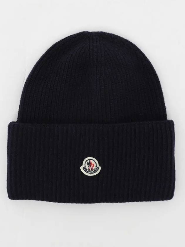 Patch Logo Classic Wool Women s Beanie 3B00048 M1241 750 - MONCLER - BALAAN 2