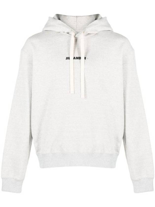 Plus Logo Hoodie Grey - JIL SANDER - BALAAN 2