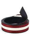 Logo Taylan 35MM Casual Reversible Belt Black Red - BALLY - BALAAN 3