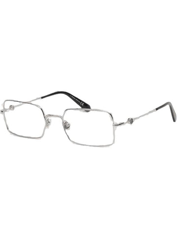 Eyewear Rectangle Eyeglasses Silver - MONCLER - BALAAN 1