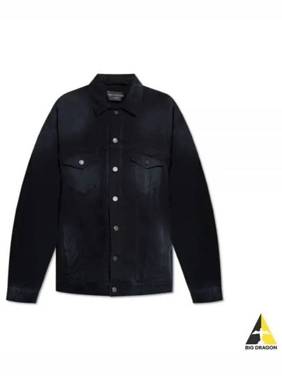 Sunbleached Denim Jacket Black - BALENCIAGA - BALAAN 2