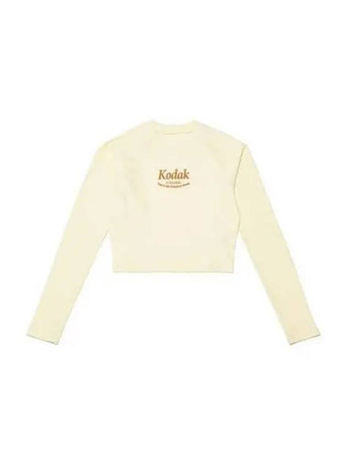 KODAK Apparel Hot Summer Warding Crop Rash Guard Women BEIGE - KODO - BALAAN 1