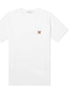 Fox Head Patch Classic Short Sleeve T-Shirt White - MAISON KITSUNE - BALAAN 2