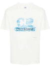 24/1 Jersey Artisanal Logo Short Sleeve T-Shirt White - CP COMPANY - BALAAN 2