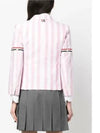 High Armhole RWB Arm Banding Striped Jacket Pink - THOM BROWNE - BALAAN 5