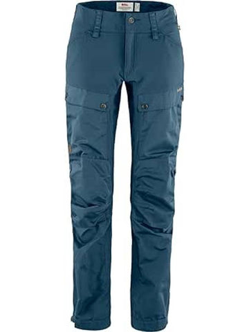 Women's Keb Trousers Regular Indigo Blue - FJALL RAVEN - BALAAN 1