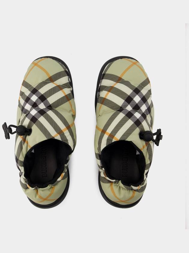 Check Nylon Pillow Loafers Green - BURBERRY - BALAAN 5