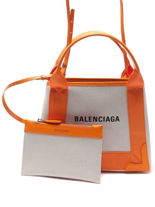 Cabas XS Tote Bag Natural Pop Orange - BALENCIAGA - BALAAN 2