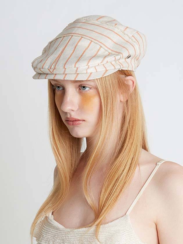 Flat Hunting Cap Beige - BROWN HAT - BALAAN 1