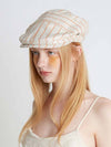 Flat Hunting Cap Beige - BROWN HAT - BALAAN 2