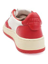 Women's Medalist Bi-Color Low-Top Sneakers Red - AUTRY - BALAAN 5