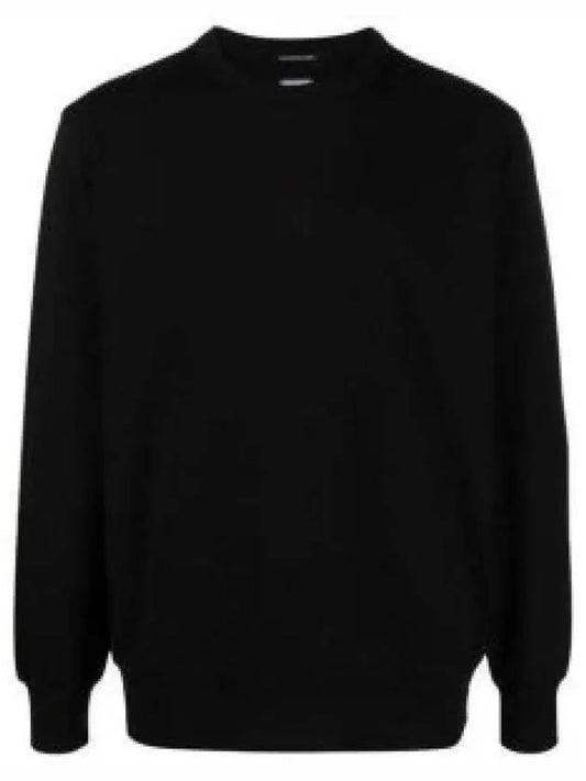 Metropolis Series Stretch Fleece Logo Sweatshirt Black - CP COMPANY - BALAAN 2