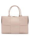 Intrecciato Arco Medium Tote Bag Pink - BOTTEGA VENETA - BALAAN 3