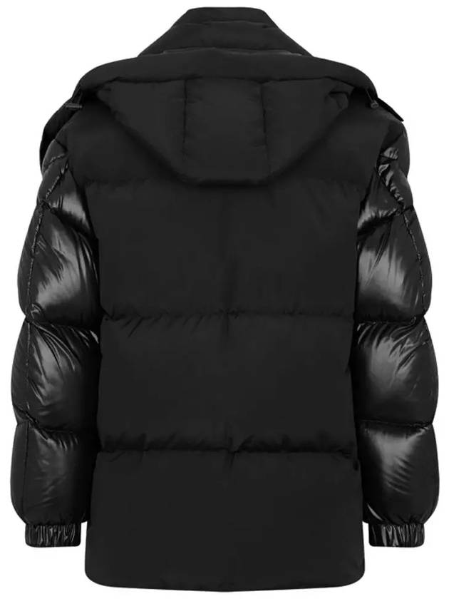 BRESSAY logo patch hood padded jacket black 1A000 25 M2012 999 - MONCLER - BALAAN 3