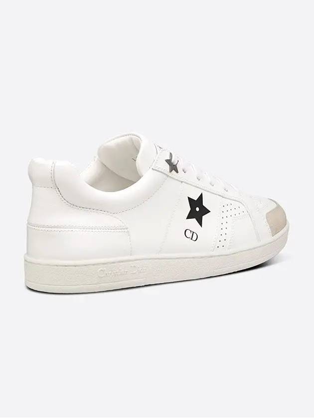 Star Leather Low Top Sneakers White - DIOR - BALAAN 5