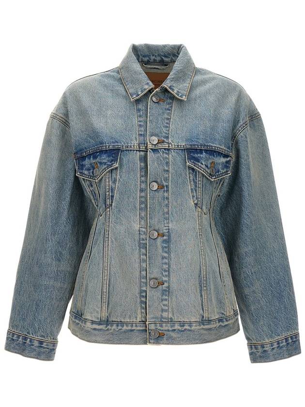 Hourglass Denim Jacket Light Blue - BALENCIAGA - BALAAN 2