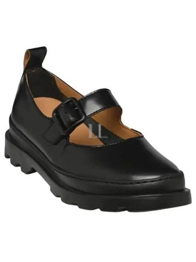 Brutus Mary Jane Leather Flat Black - CAMPER - BALAAN 2