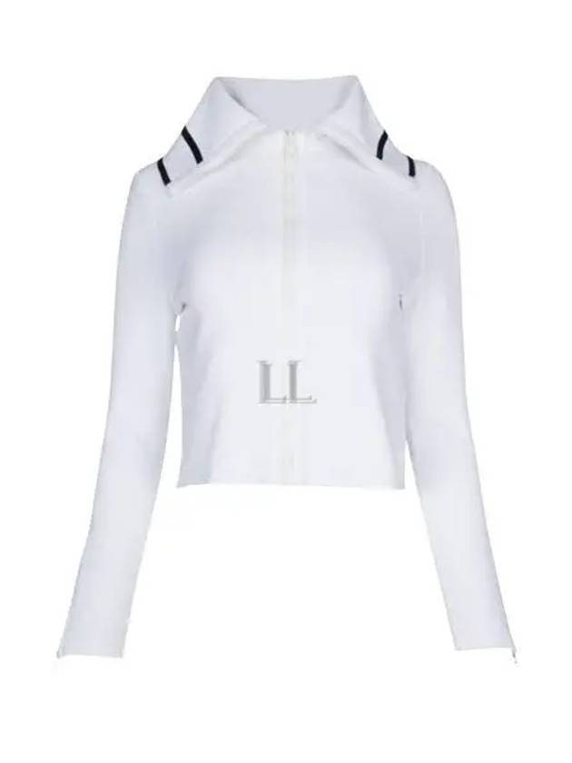 Dioriviera Stand Collar Technical Mesh Cropped Zip Up Jacket White - DIOR - BALAAN 2